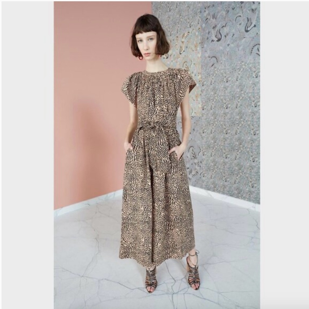 Ulla Johnson Coralie Cheetah Jumpsuit Size 6